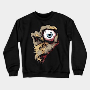 Hand and Giant Eyeball Crewneck Sweatshirt